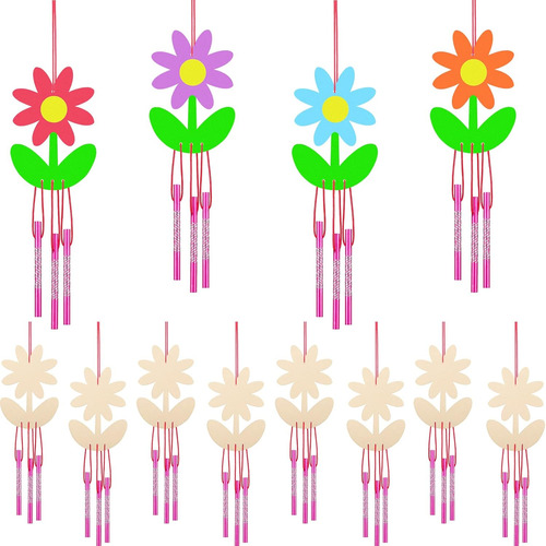 Geetery 12 Piezas De Manualidades De Flores Para Niños Kit D