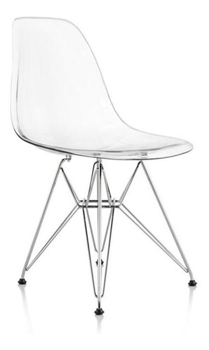 Cadeira Acrilica Dkr Eames Eiffel Transparente Incolor Av