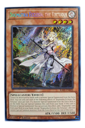 Yugi-oh! Dogmatika Ecclesia The Virtuous Ra01-en020 Secret