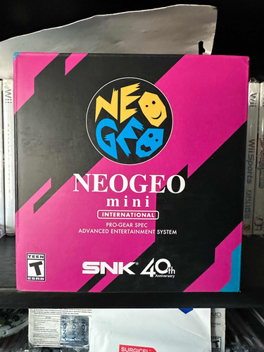 Solo Caja Mini Neo Geo Máquina Con Stickers Originales