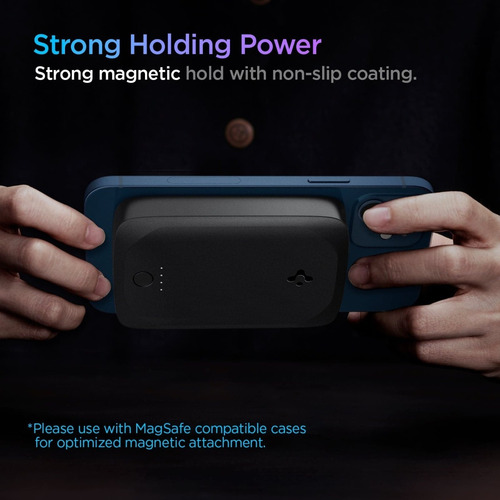 Imagen 4 de 7 de Cargador Portatil Spigen Archybrid 7.5w Compatible Magsafe