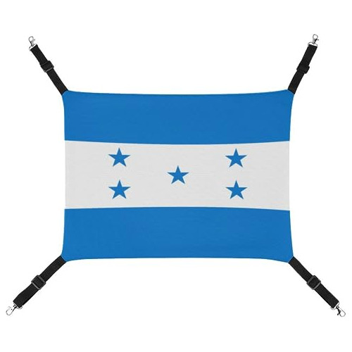 Honduras Flag Cat Hammock Pet Bed Dog Hanging Sleeping Bed B