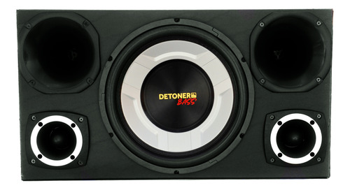 Caixa Trio Completa Sub 12 Detoner Bass+ 2 Driver + 2 Tweete