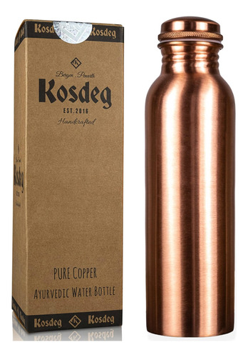 Botella De Agua De Cobre 34oz / 1 Litro - Una...