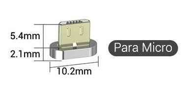 Imagen 2 de 2 de Conector Para Cable Magnético X 2