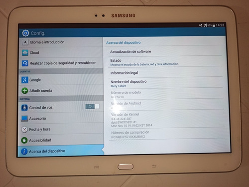 Tablet Samsung Tab 3 10.1 1gb De Ram 16 De Rom Android 4.4