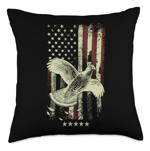 Grouse Bird Gift For Bird Hunter Usa Flag Hunters-hunting Gr