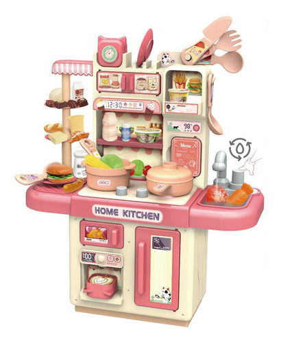 Set R Kitchen Play Con Accesorios, Minijuego De Cocina W