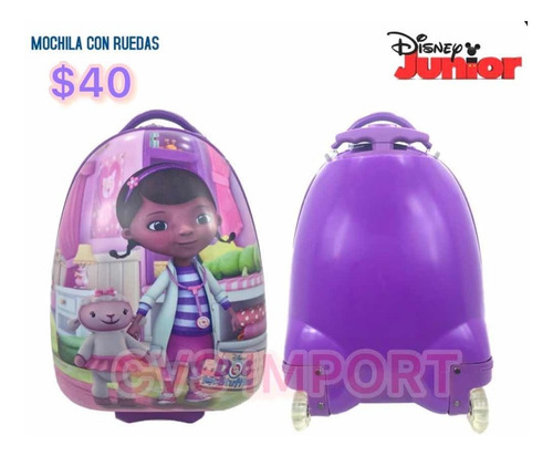 Imagen 2 de 3 de Mochila Con Ruedas Para Niña