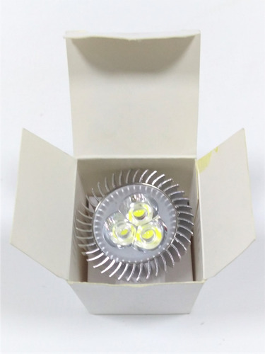 Pack - Bombillo Led Dicroico Gu10 3x1w, Luz Blanca Fria