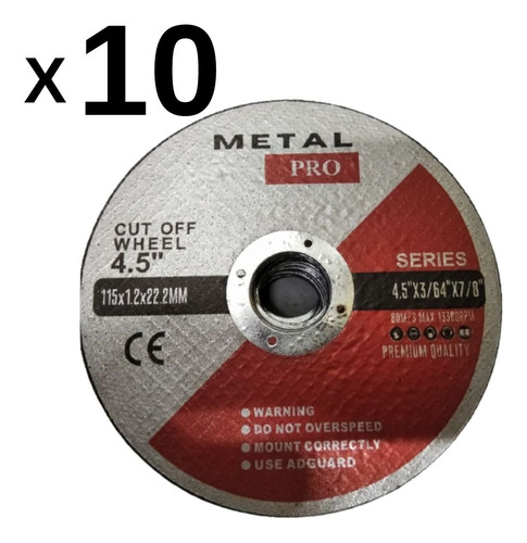 Disco De Corte Metal Extrafino 4 1/2  (5)
