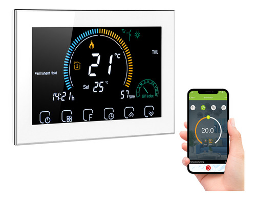 Termostato Con Índice De Humedad Programable, Retroiluminaci