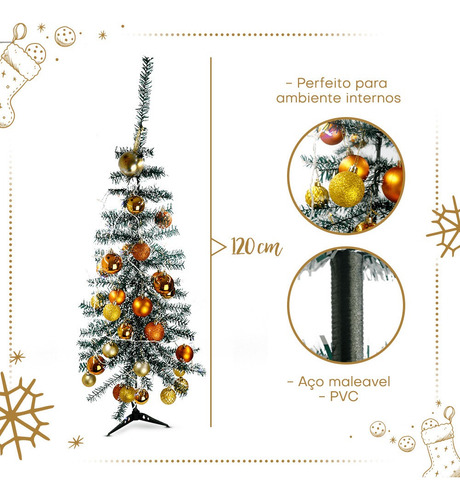 Árvore De Natal Pinheiro 120cm Nevada 110 Galhos Decoração | MercadoLivre Árvore De Natal Pinheiro 120cm Nevada 110 Galhos Decoração | MercadoLivre