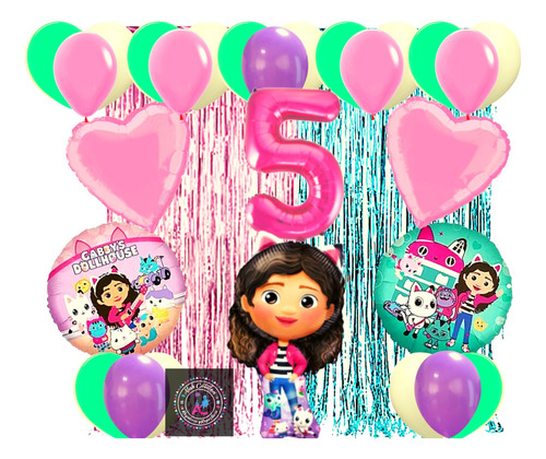 Combo Globos La Casa De Las Muñecas De Gabby Kit N°2