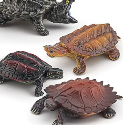 Bretoyin Figura Tortuga 4 Piezas Figuras Tortugas Juguete