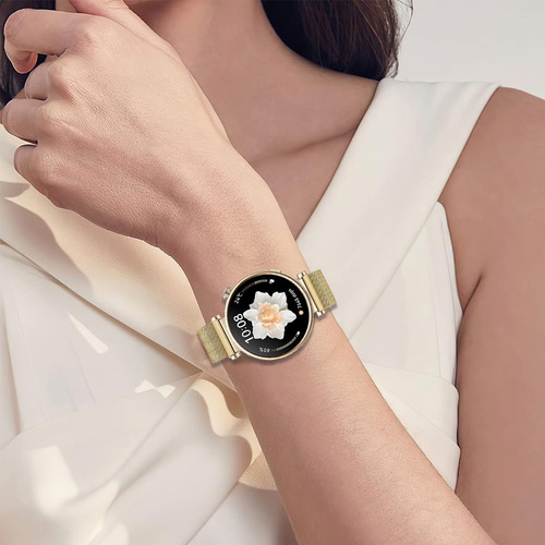 Malla De Metal Dorada P/ Huawei Watch Gt5 Pro 42mm/gt5 41mm