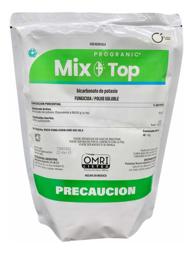 Progranic Mix Top Fungicida Bicarbonato De Potasio 1 Kilo