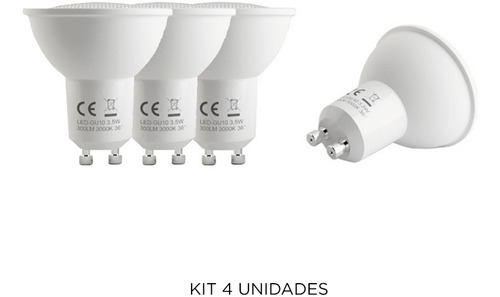 Lámpara Dicroica Led 5,3w, Gu-10, 38º, Neutra - Ixec Ix1002x