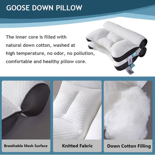 Yi Almohada De Cuello Almohada De Plumas De Ganso 2024