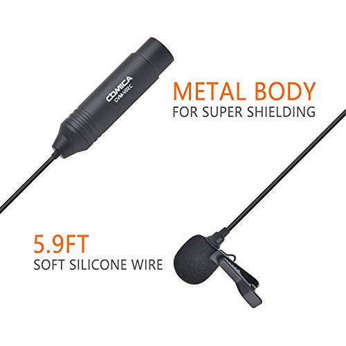 Micrófono Comica Xlr Cvm-v02c Cardioide Xlr Lavalier Con Sol
