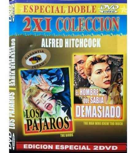 Dvd Hitchcock Los Pájaros / El Hombre Que Sabía Demasiado