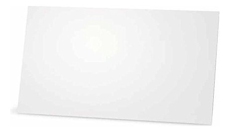 White Place Cards Flat O Tent Style 10 O 50 Pack Color Soli