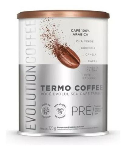 Evolution Termo Coffee - Café Termogênico 100% Arábica 220g