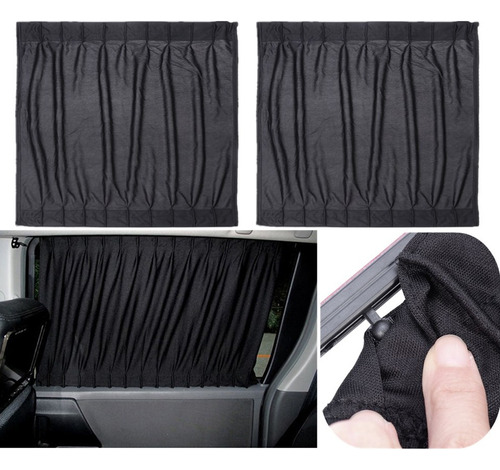 2pcs Coche Coche Ventana Lateral De Protección Uv Cortina De