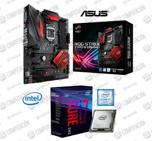 Combo Asus Rog Strix Z370-h Gaming + Core Intel I7 8700k Htg