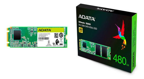 Disco De Estado Solido Ssd 480gb M2 Adata Su650 3d