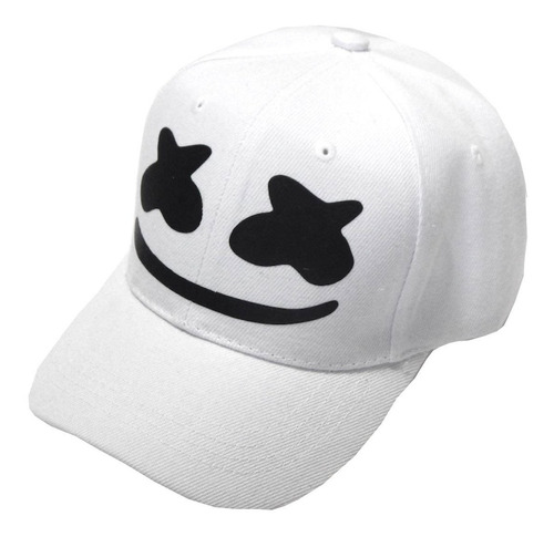 Dj Marshmello Niños Gorra Estampado Vinil Blanco Ajustable