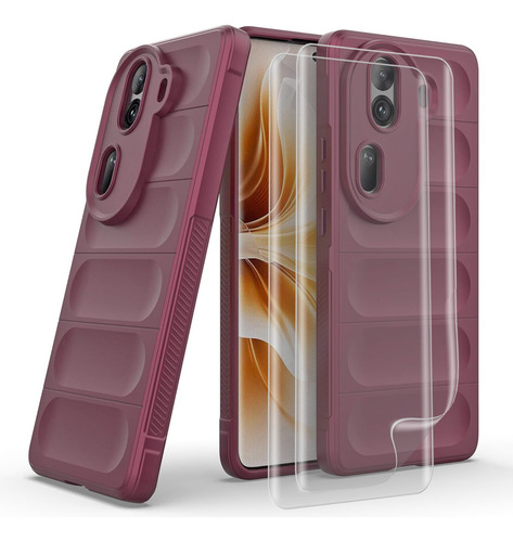 Funda Case Rudo Uso Silicona For Oppo Reno 11 Pro + 2 Mica