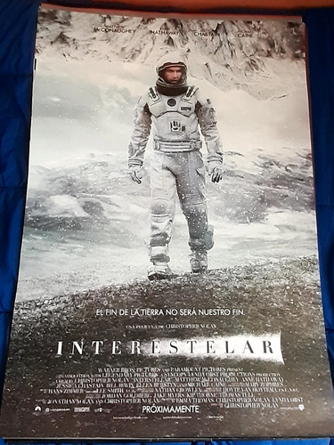 Poster Original De Cine/ Interestelar/ Christopher Nolan/