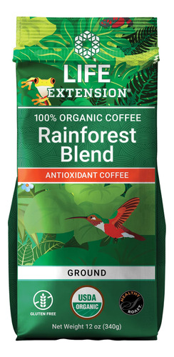 Grano Integral De Coffee Life Extension Rainforest Blend M