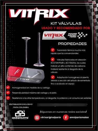 Imagen 4 de 4 de Válvulas Suzuki Gixxer 150 Gsx 150 Excelente Calidad