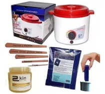 Comprar Fundidor Cera  1kilo + Cera Azul +espatulas+ Gel Refrescante