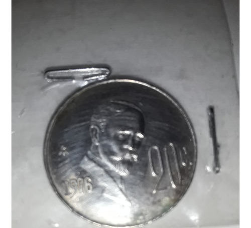 Moneda 20 Cent. 1976 México Km 442