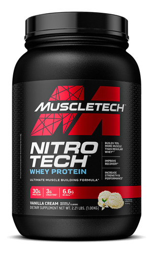 Nitro Tech Whey Protein + Creatina Myprotein 500g + Shaker Vanilla Ice Cream