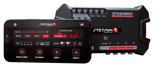 Processador De Áudio Digital Stetsom STX2436BT Equalizador Crosso...