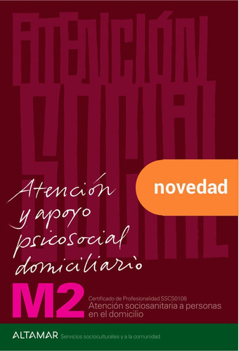 Libro Atencion Y Apoyo Psicosocial Domiciliario - Altamar