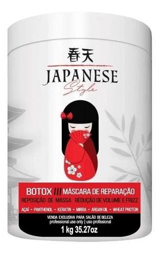 Btx Japonesa 1000g Imediato Reposiçao De Massa