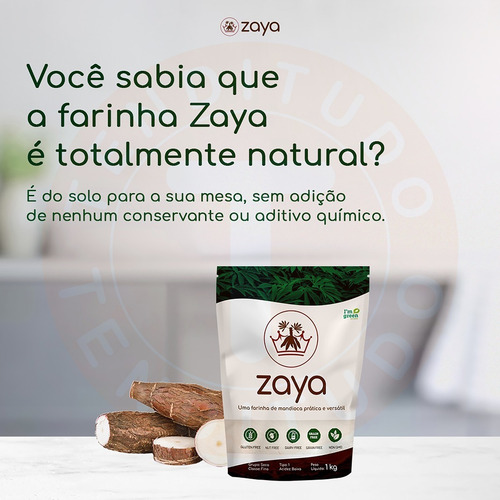 Farinha De Mandioca Zaya Sem Glúten 10kg Food Service