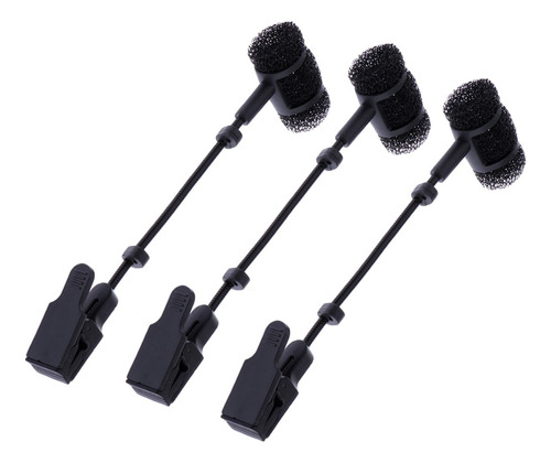 3pcs Sax Micrófono Inalámbrico Mic Clip Clip Holder