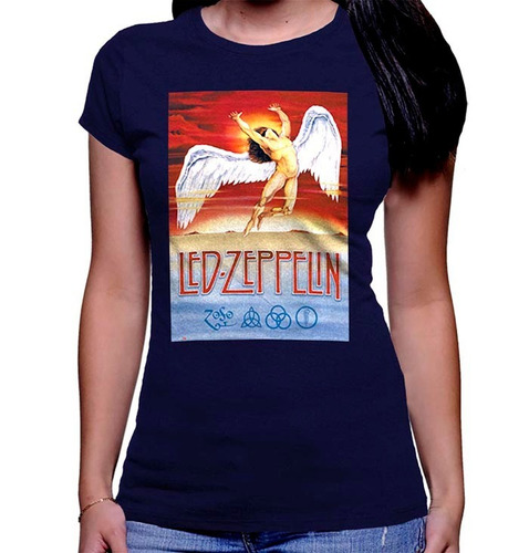 Camiseta Premium Dtg Rock Estampada Impresa Led Zeppelin