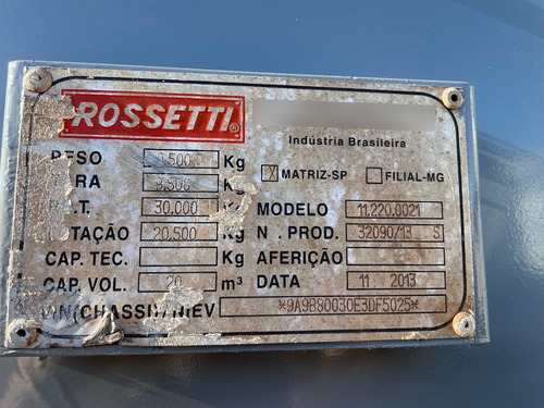 Semi Reboque Carreta Caçambao Basculante Rossetti Ano 2014
