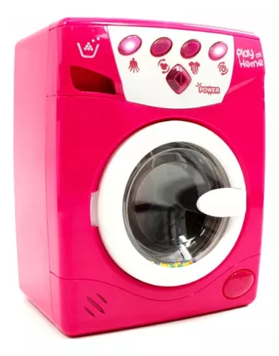 Lavadora de juguete con luces y sonidos realistas