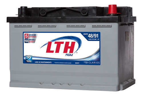 Bateria Lth Agm Para Acura Tlx 2015 3.5 Litros Tecnologia Powerframe (70% Mas Flujo Electrico) Envio Gratis