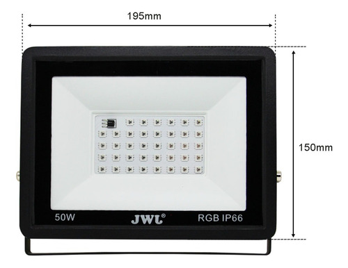 Reflector Led Faceta 50w Rgb Multicolor 20 Piezas Jwj