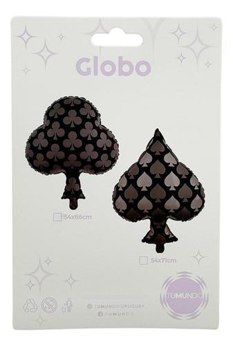 Pack De Globos Casino 5 Uni Decoración Temática Juego Casino