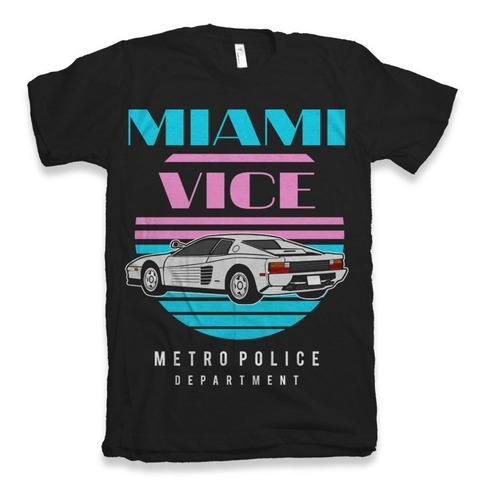 Playera Miami Vice Retro Ashes Urbanfit Tshirts 